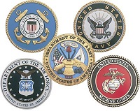 Logos of the 5 Military Branches